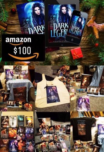 Dark Legends Giveaway - mega box of books + author swag + $100 in Amazon credit